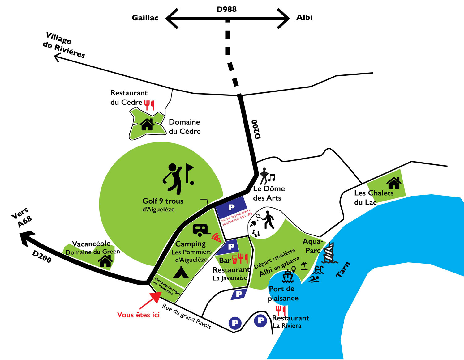 Plan base de loisirs Aiguelèze - Albi